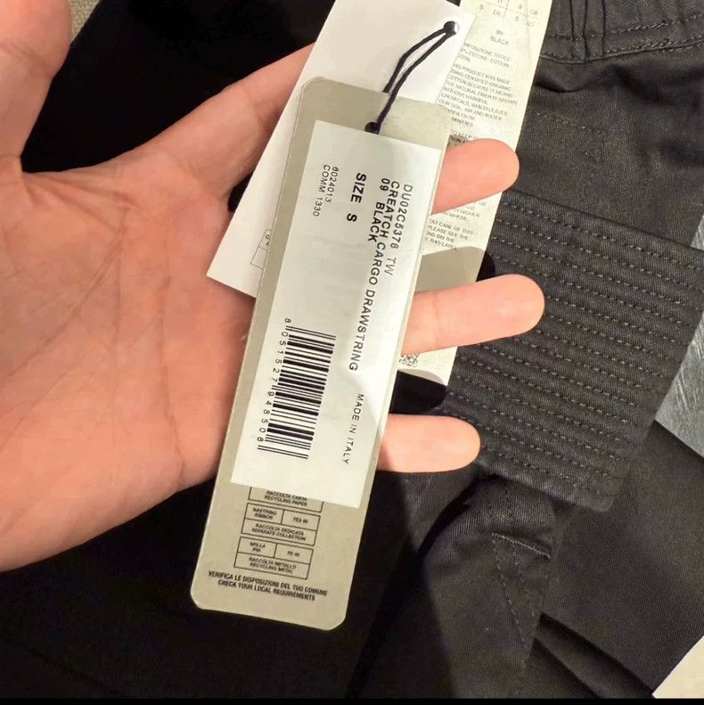 Rick Owens Rick Owens Black Cargo Pants Size S Size US 28 / EU 44 - 4 Thumbnail