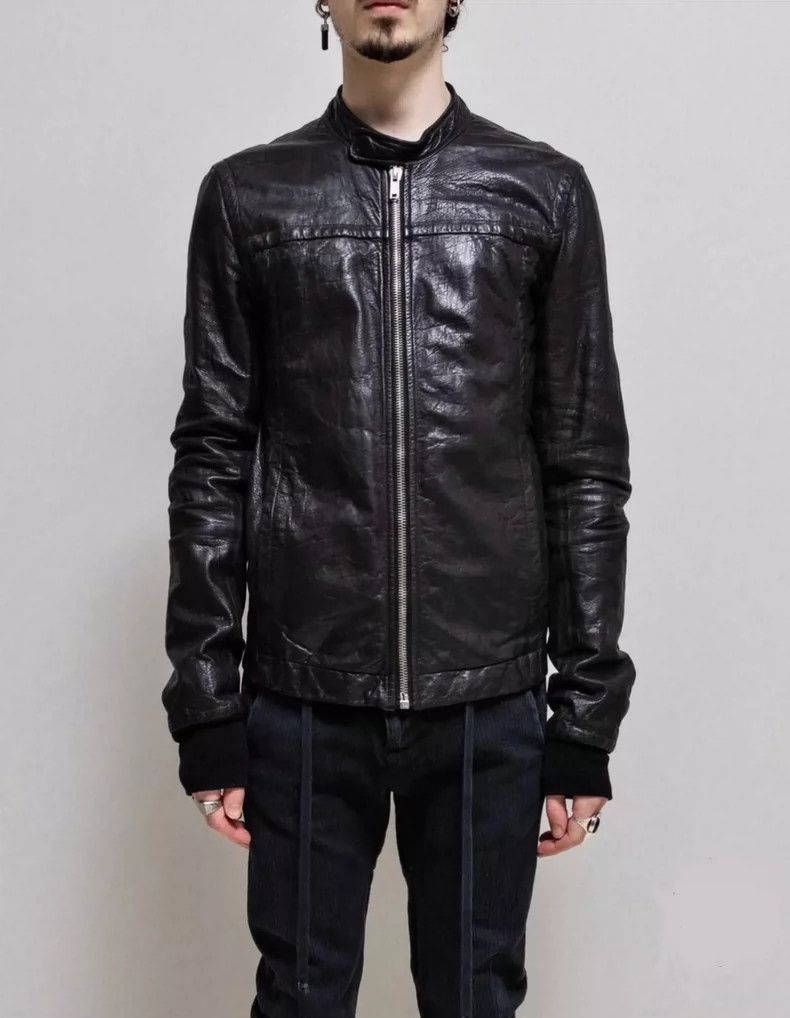 Rick Owens Rick Owens Black Leather Biker Jacket Size US XS / EU 42 / 0 - 7 Thumbnail