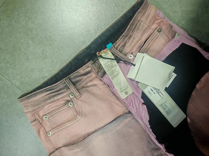 Rick Owens Rick Owens Pink Jeans with Unique Design Size US 30 / EU 46 - 4 Thumbnail