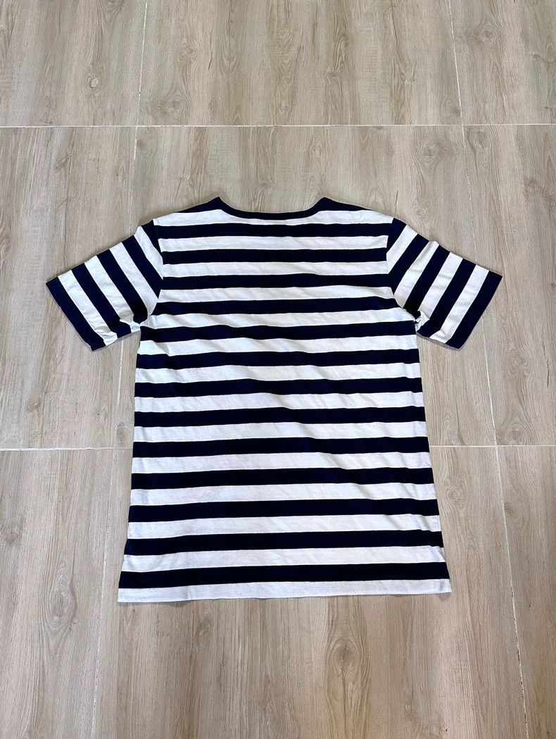 Dries Van Noten Dries Van Noton Blue White Striped T-Shirt Size US S / EU 44-46 / 1 - 2 Thumbnail
