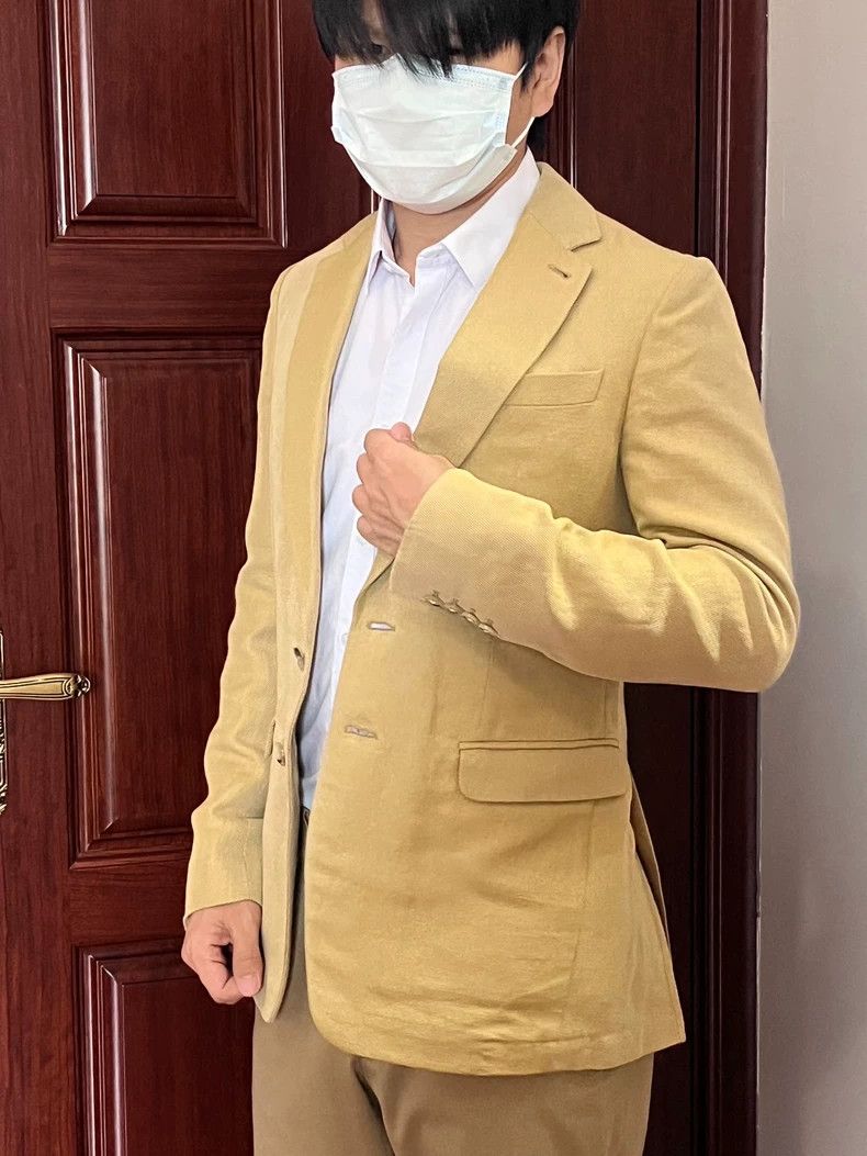 Dries Van Noten Dries Van Noten Beige Suit Jacket for Men Size US L / EU 52-54 / 3 - 2 Thumbnail