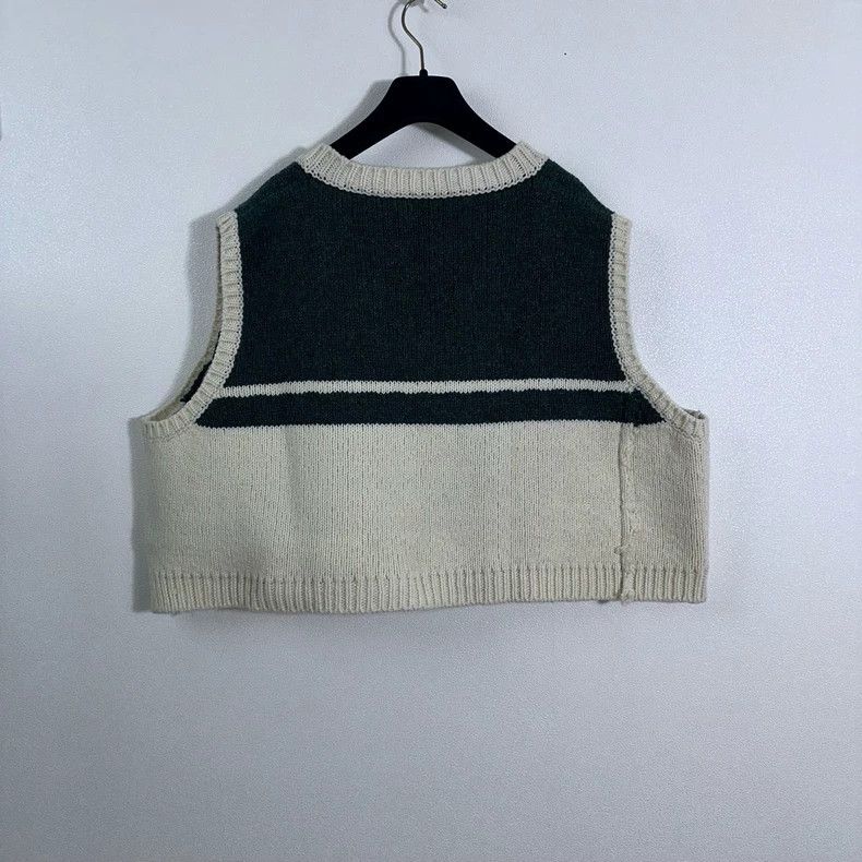 Raf Simons Raf Simons Knit Vest in Black and Cream Size US S / EU 44-46 / 1 - 2 Thumbnail