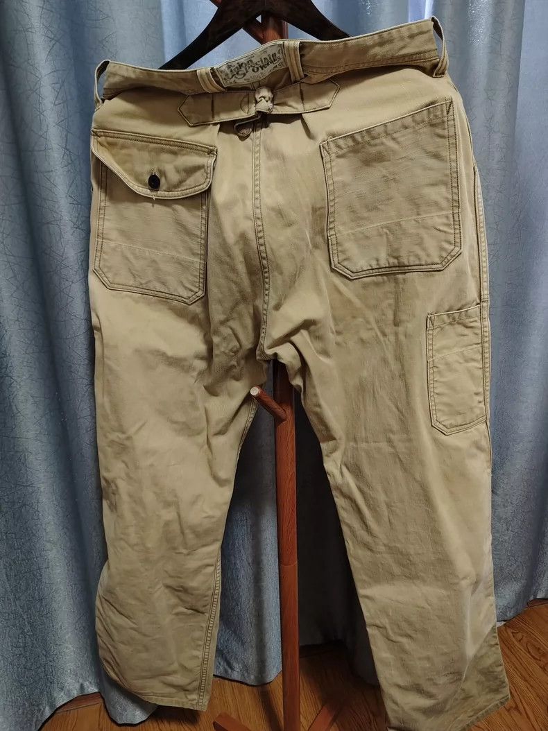 Freewheelers Freewheelers Khaki Work Pants Classic Style Size US 34 / EU 50 - 2 Thumbnail