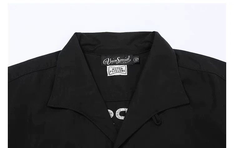 Freewheelers Black Short Sleeve Embroidered Shirt Size US M / EU 48-50 / 2 - 3 Thumbnail