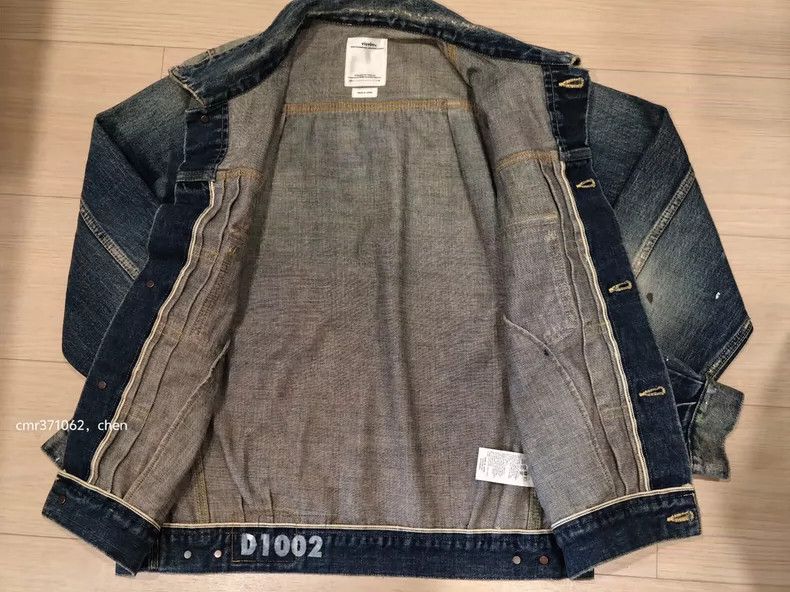 Visvim VISVIM Jumbo Damaged Denim Jacket 18AW Size US S / EU 44-46 / 1 - 6 Thumbnail