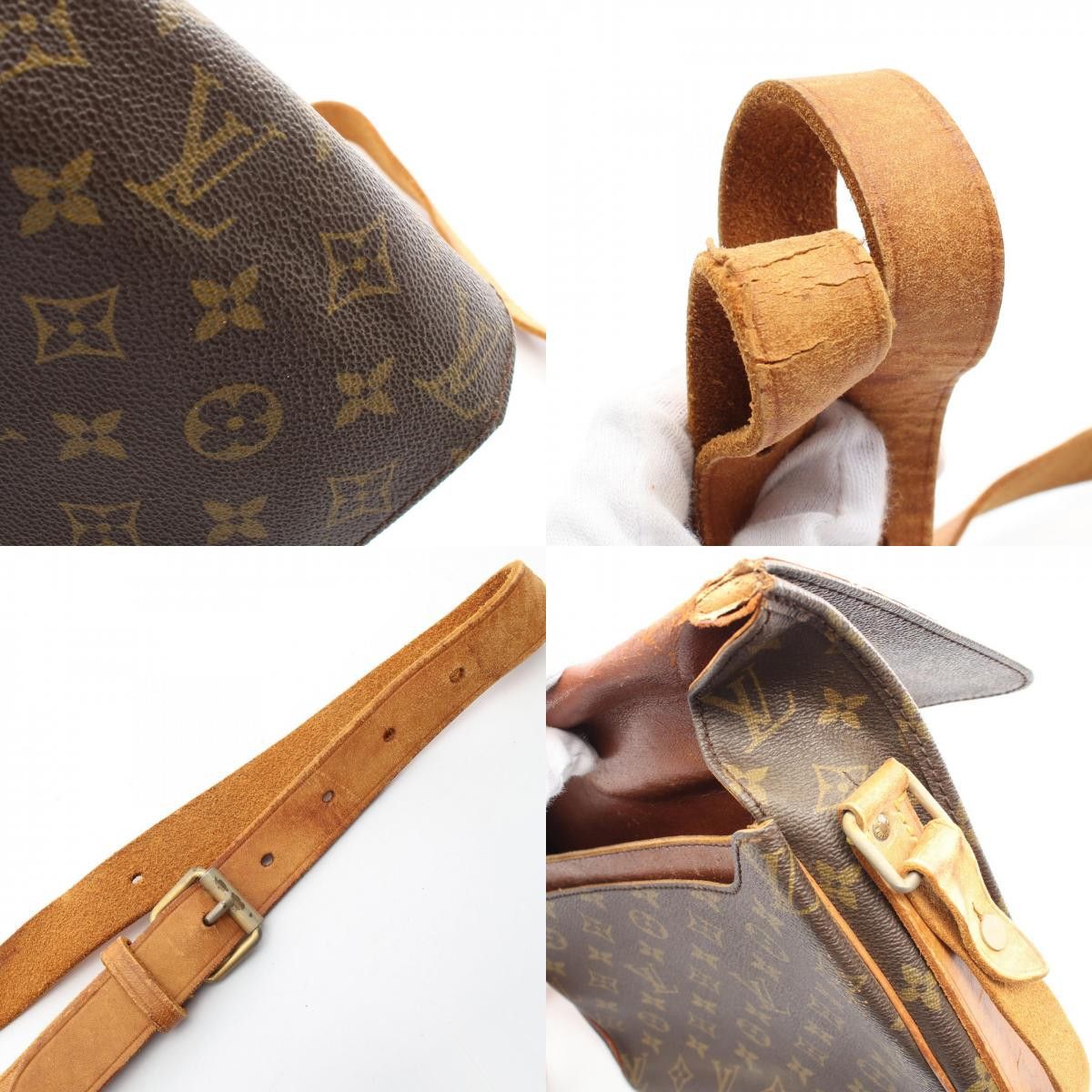 Louis Vuitton Louis Vuitton Louis Vuitton Cartouchiere GM Monogram Shoulder Bag Canvas Shoulder Bag M51252 Size ONE SIZE - 9 Thumbnail