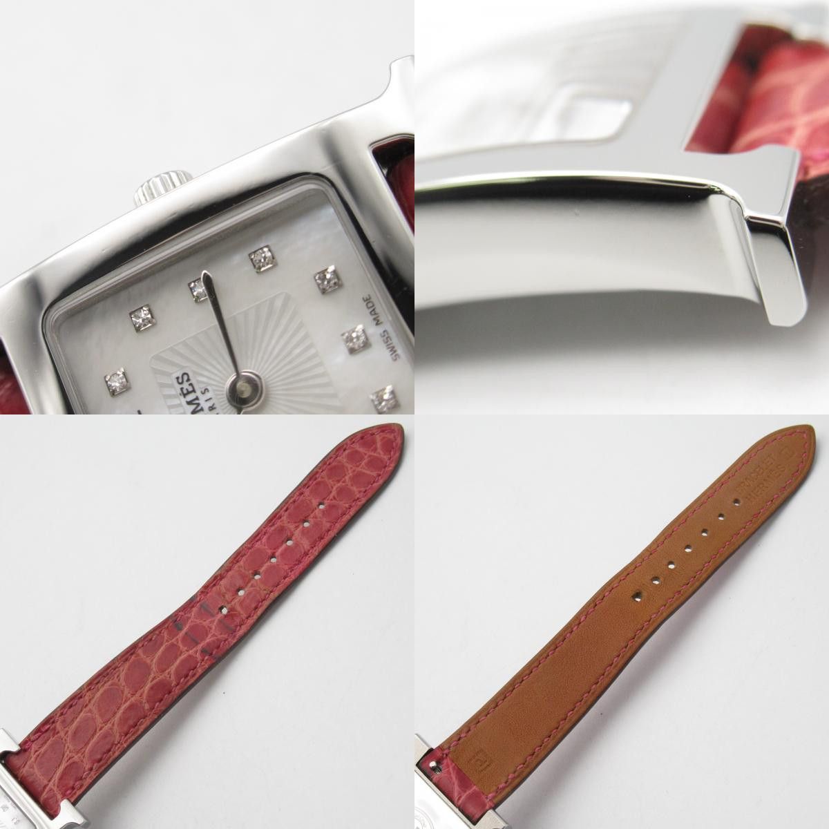 Hermes Hermes Hermes H Watch Stainless Steel Metal Quartz Size ONE SIZE - 8 Thumbnail