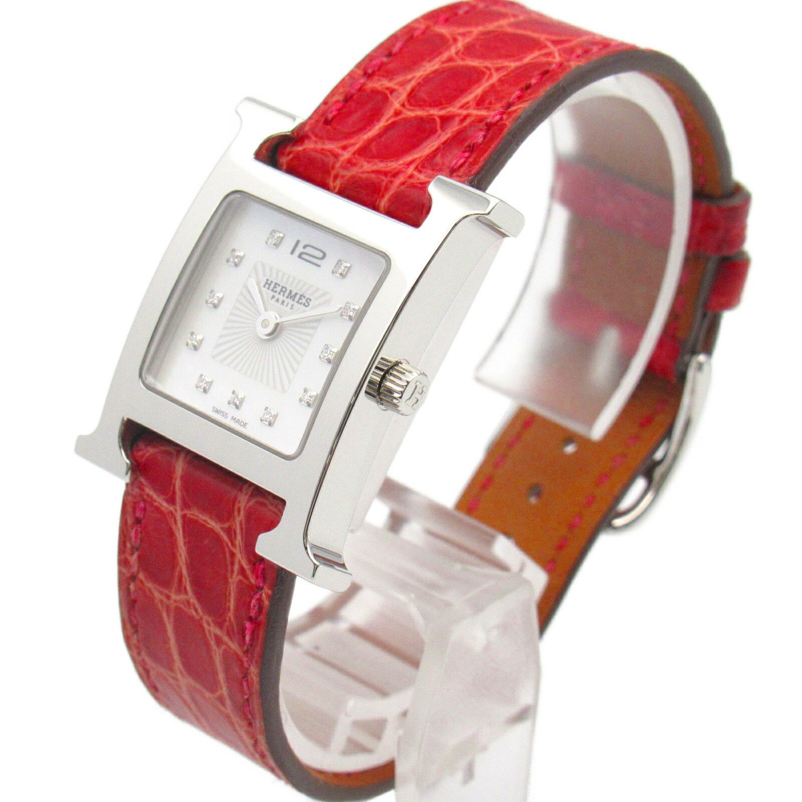 Hermes Hermes Hermes H Watch Stainless Steel Metal Quartz Size ONE SIZE - 2 Thumbnail