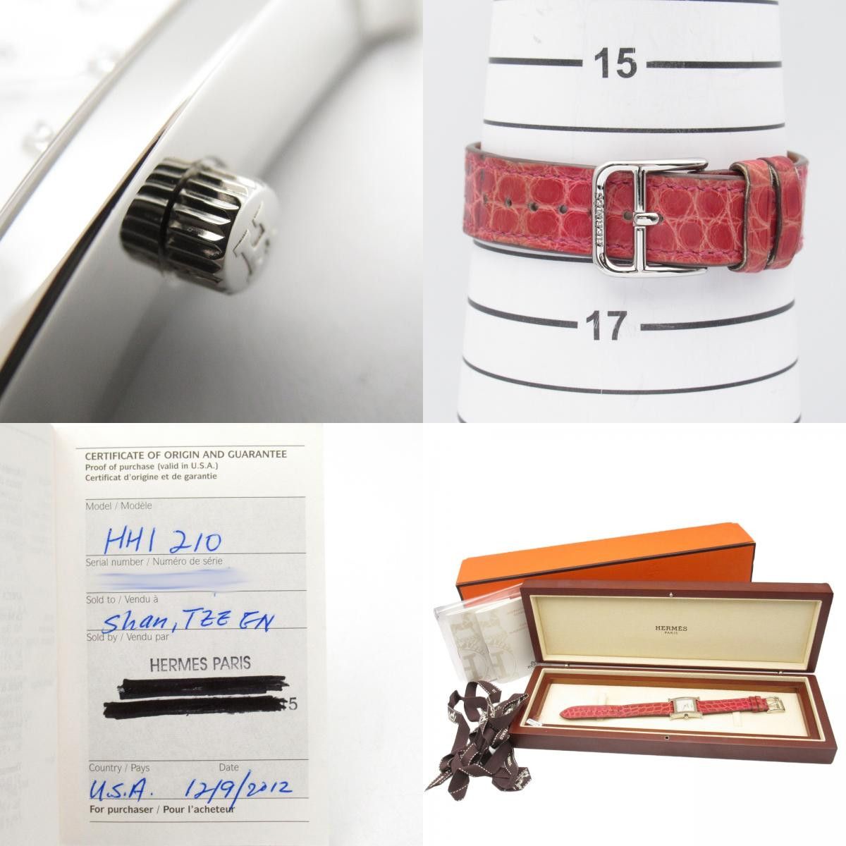 Hermes Hermes Hermes H Watch Stainless Steel Metal Quartz Size ONE SIZE - 6 Thumbnail