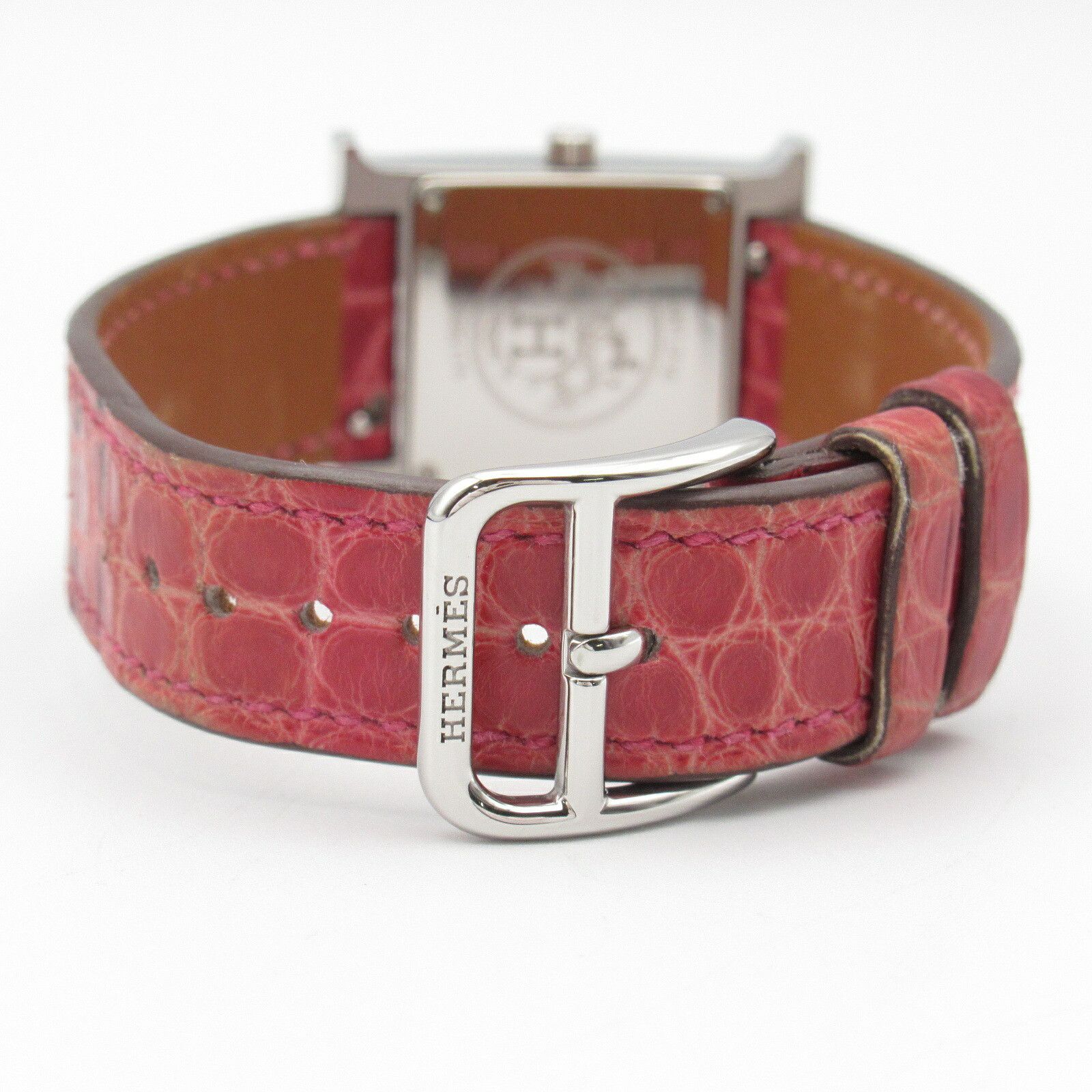 Hermes Hermes Hermes H Watch Stainless Steel Metal Quartz Size ONE SIZE - 3 Thumbnail