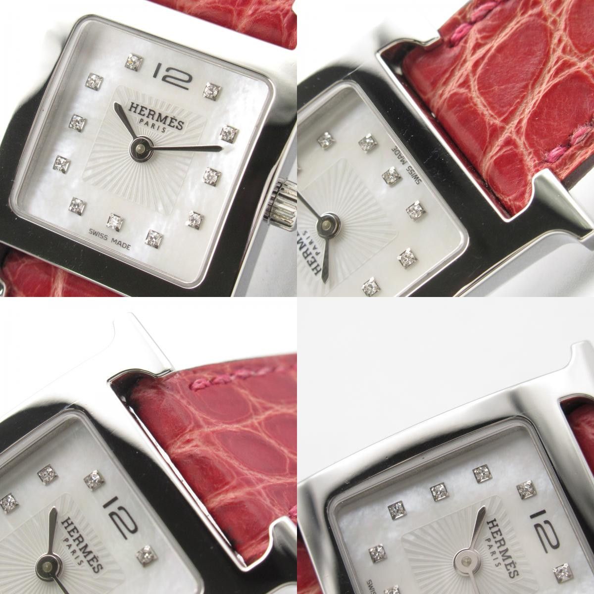 Hermes Hermes Hermes H Watch Stainless Steel Metal Quartz Size ONE SIZE - 7 Thumbnail