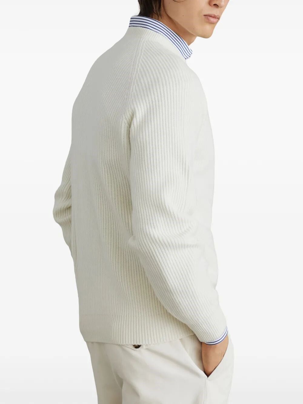 Brunello Cucinelli English Rib Knit Sweater Size US XXL / EU 58 / 5 - 3 Thumbnail