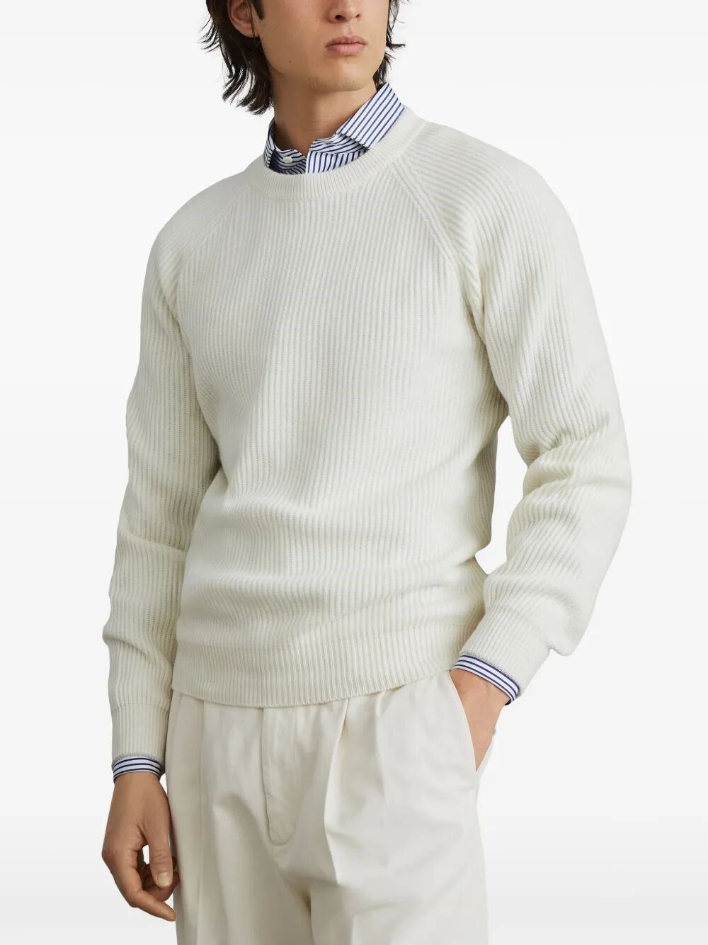 Brunello Cucinelli English Rib Knit Sweater Size US XXL / EU 58 / 5 - 5 Thumbnail