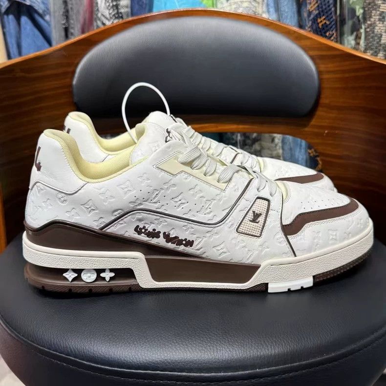 Louis Vuitton LV X Tyler Sneaker in White and Brown Size US 9 / EU 42 - 5 Thumbnail