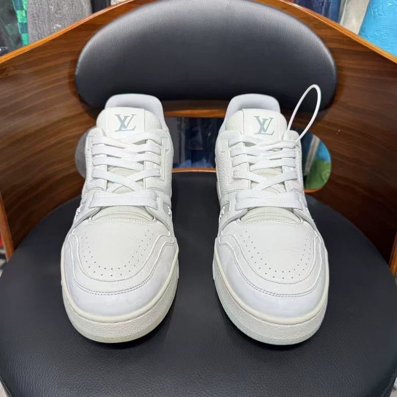 Louis Vuitton LV Trainer 54 White Cement Sneakers Size US 8 / EU 41 - 6 Thumbnail