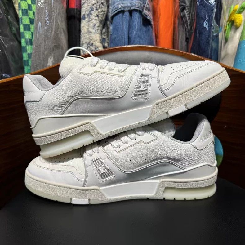 Louis Vuitton LV Trainer 54 White Cement Sneakers Size US 8 / EU 41 - 7 Thumbnail