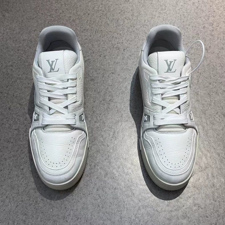 Louis Vuitton LV Trainer 54 White Cement Sneakers Size US 8 / EU 41 - 4 Thumbnail