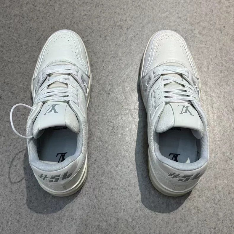 Louis Vuitton LV Trainer 54 White Cement Sneakers Size US 8 / EU 41 - 8 Thumbnail