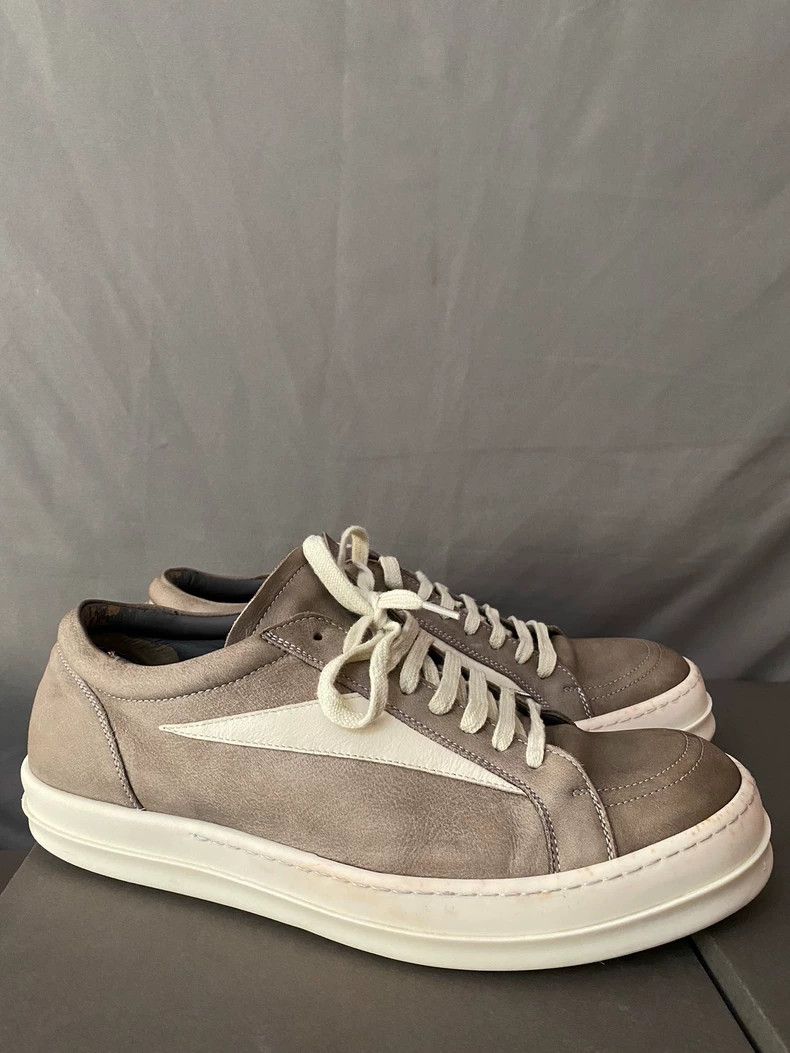 Rick Owens Rick Owens Brown Leather Low-Top Sneakers Size US 11 / EU 44 - 3 Thumbnail