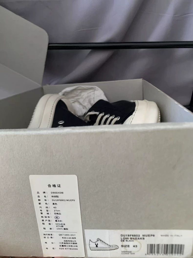 Rick Owens Rick Owens Low Top Sneakers Size 43 Size US 10 / EU 43 - 7 Thumbnail