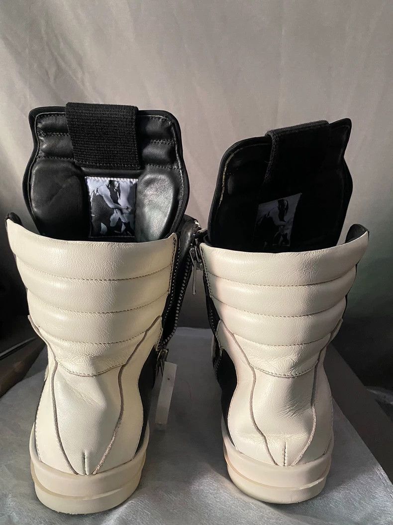 Rick Owens Rick Owens Black Leather High-Top Sneakers Size US 7 / EU 40 - 4 Thumbnail