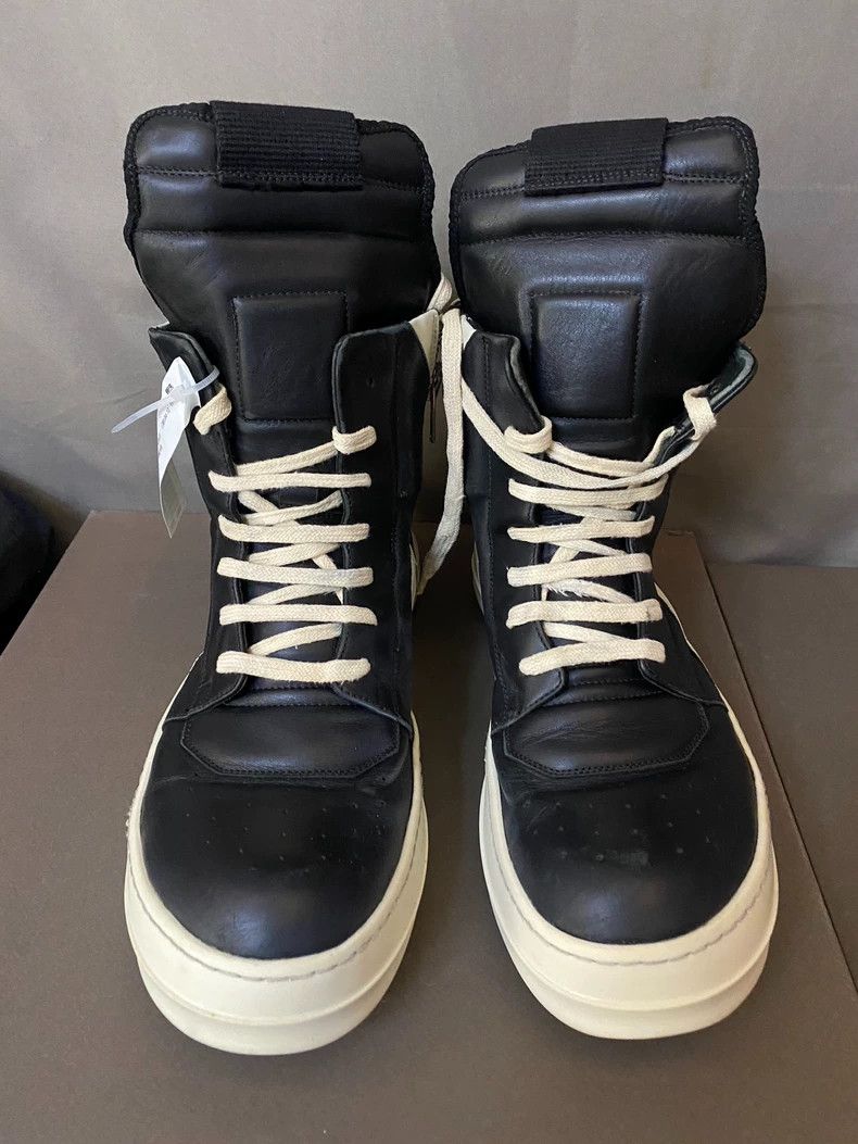 Rick Owens Rick Owens High-Top Leather Sneakers Size 43 Size US 10 / EU 43 - 2 Thumbnail