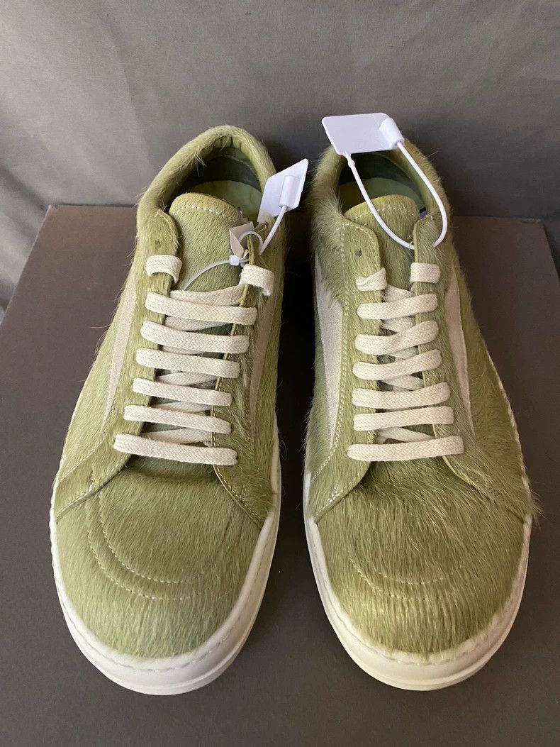 Rick Owens Rick Owens Green Fur Sneakers Size 43 Size US 10 / EU 43 - 2 Thumbnail