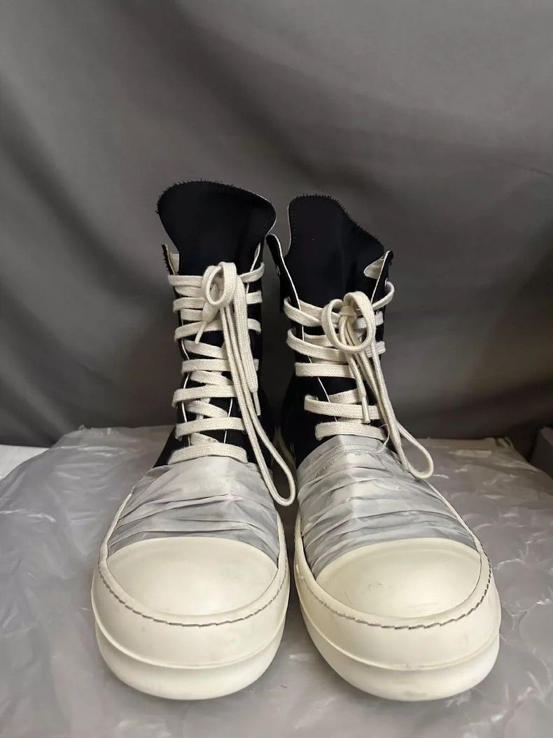 Rick Owens Rick Owens White Strap Converse High Tops Size US 8 / EU 41 - 2 Thumbnail