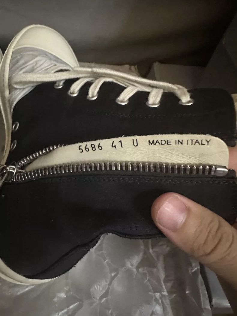 Rick Owens Rick Owens White Strap Converse High Tops Size US 8 / EU 41 - 5 Thumbnail