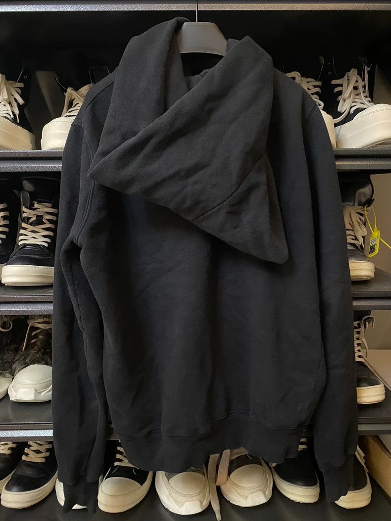 Rick Owens Rick Owens Black Hooded Zip-Up Jacket Size US M / EU 48-50 / 2 - 2 Thumbnail