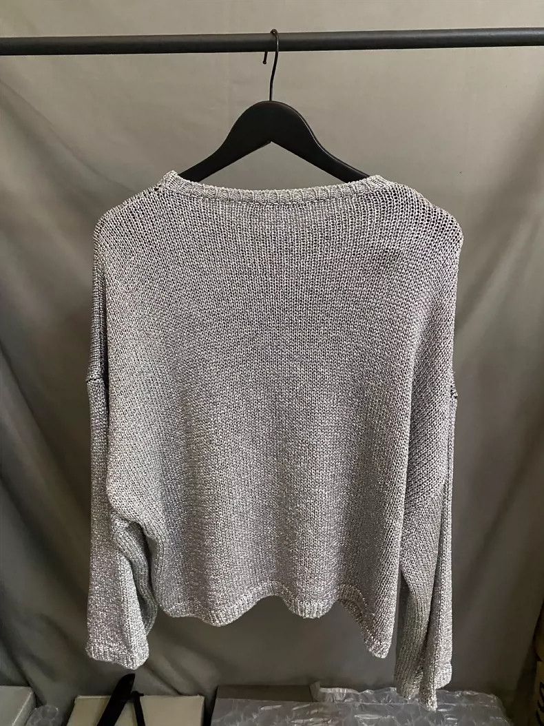 Raf Simons Raf Simons Silver Glitter Sweater with Tags Size US S / EU 44-46 / 1 - 3 Thumbnail