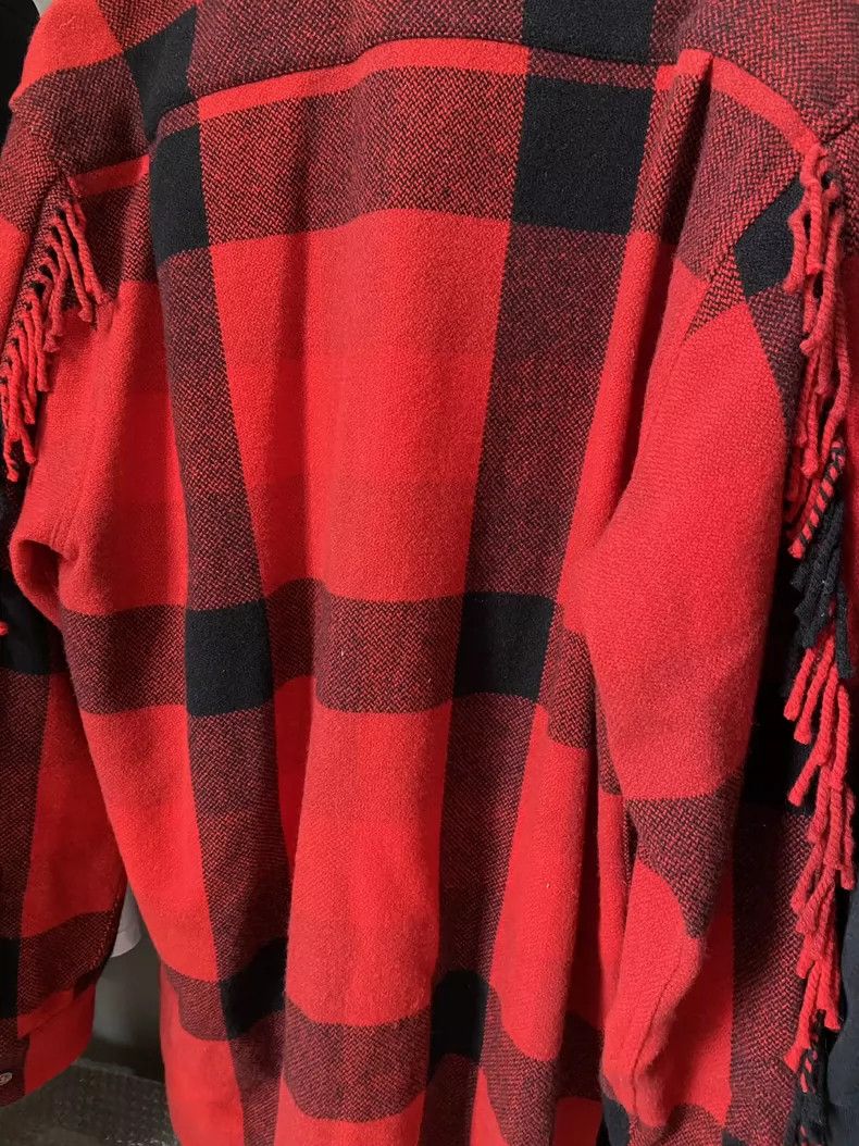 Vetements Red Fringed Wool Shirt with Thick Fabric Size US XS / EU 42 / 0 - 2 Thumbnail