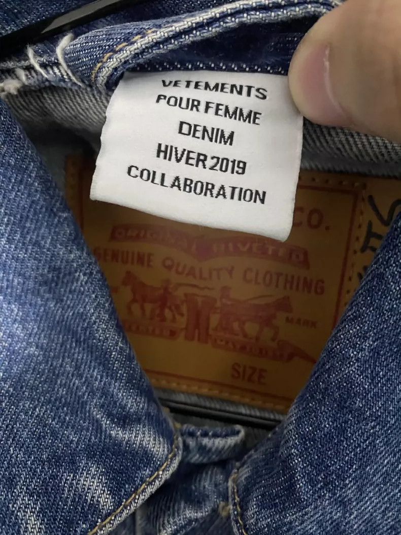 Vetements Unique Denim Jacket with Tattoo-Like Designs Size US XS / EU 42 / 0 - 4 Thumbnail