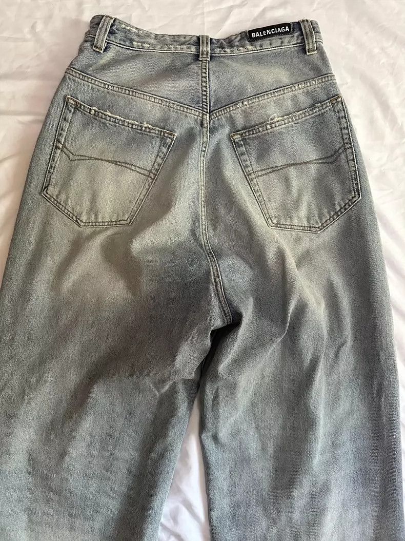 Balenciaga Balenciaga Baggy Wash Vintage Wide Leg Jeans Size US 26 / EU 42 - 3 Thumbnail