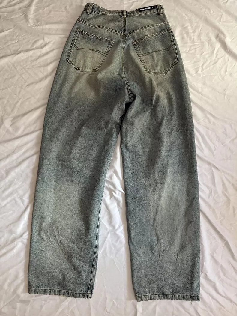 Balenciaga Balenciaga Baggy Wash Vintage Wide Leg Jeans Size US 26 / EU 42 - 2 Thumbnail