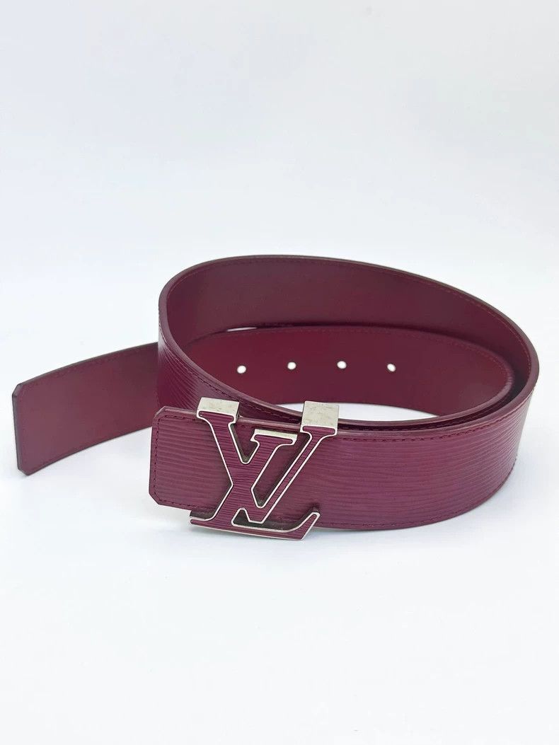 Louis Vuitton Louis Vuitton Pink Leather Belt 4CM Size ONE SIZE - 3 Thumbnail