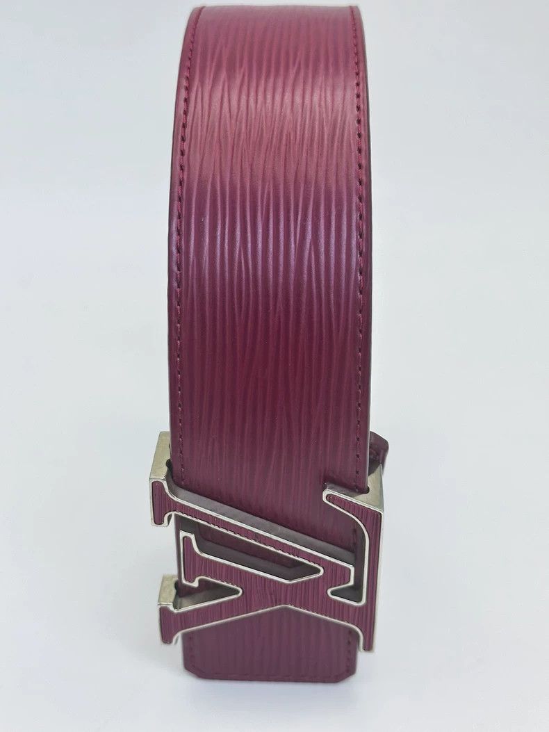 Louis Vuitton Louis Vuitton Pink Leather Belt 4CM Size ONE SIZE - 7 Thumbnail