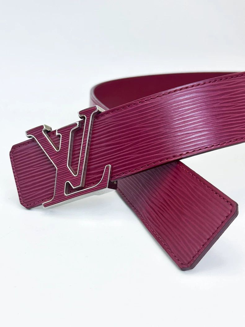 Louis Vuitton Louis Vuitton Pink Leather Belt 4CM Size ONE SIZE - 4 Thumbnail