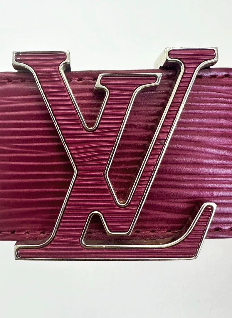 Louis Vuitton Louis Vuitton Pink Leather Belt 4CM Size ONE SIZE - 2 Thumbnail