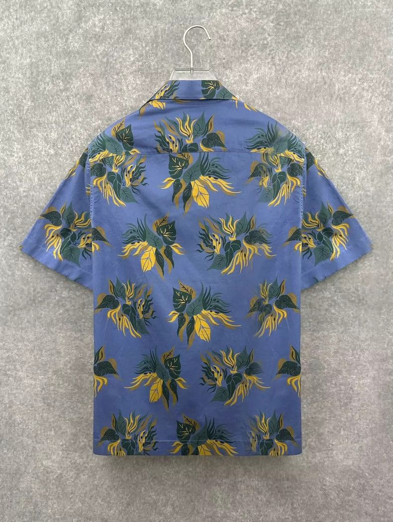 Louis Vuitton Louis Vuitton Blue Short Sleeve Shirt Size US M / EU 48-50 / 2 - 2 Thumbnail