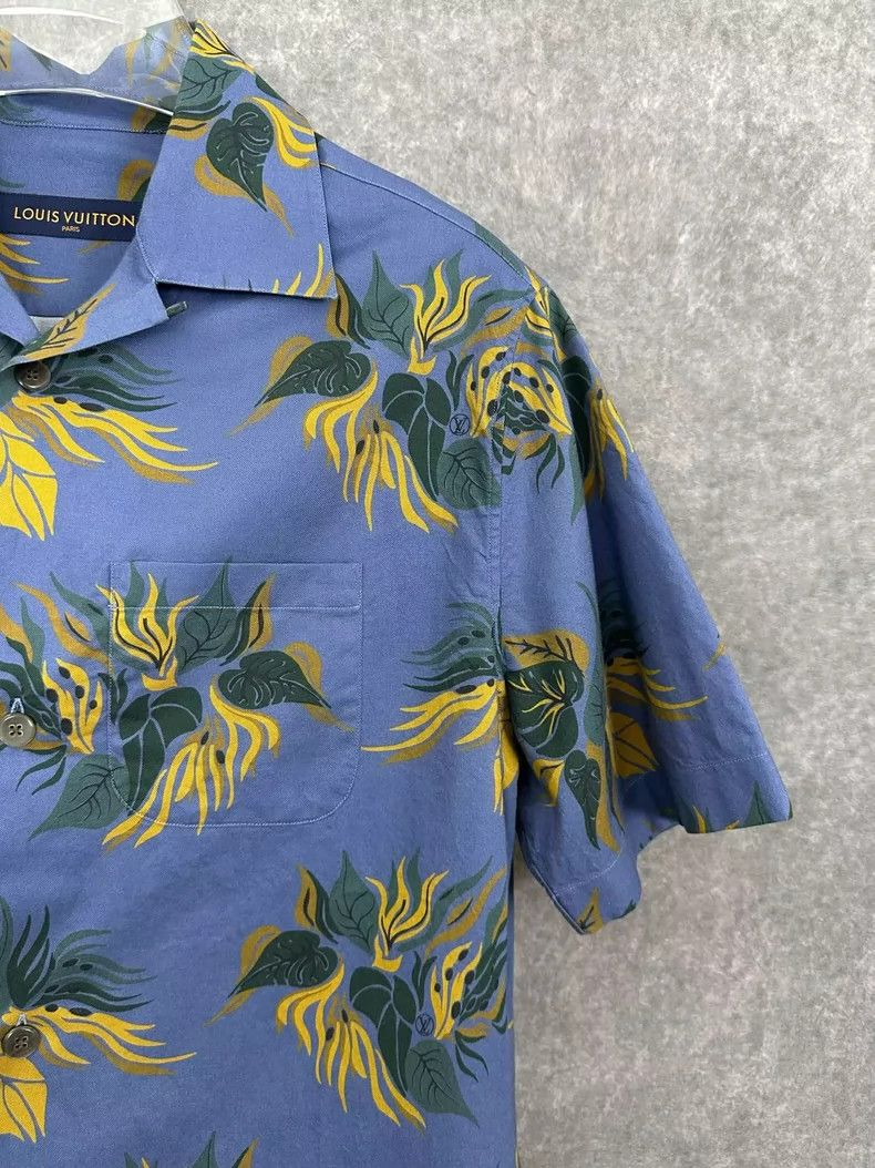 Louis Vuitton Louis Vuitton Blue Short Sleeve Shirt Size US M / EU 48-50 / 2 - 5 Thumbnail