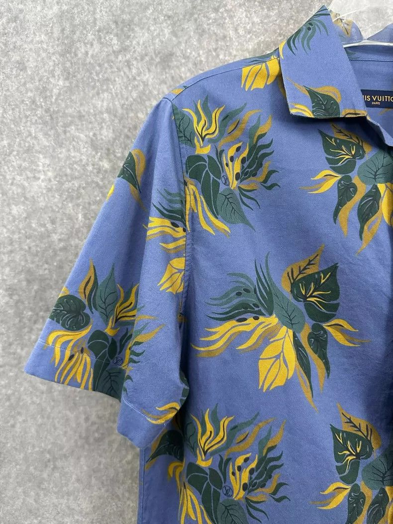 Louis Vuitton Louis Vuitton Blue Short Sleeve Shirt Size US M / EU 48-50 / 2 - 6 Thumbnail