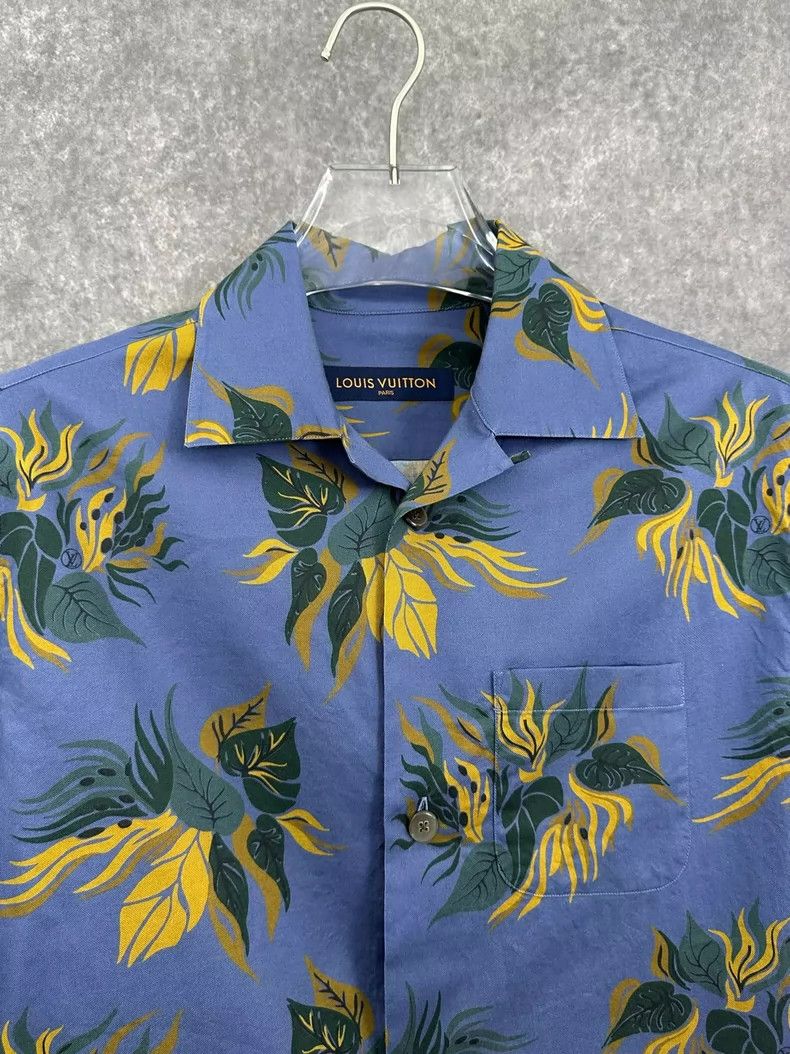 Louis Vuitton Louis Vuitton Blue Short Sleeve Shirt Size US M / EU 48-50 / 2 - 8 Thumbnail