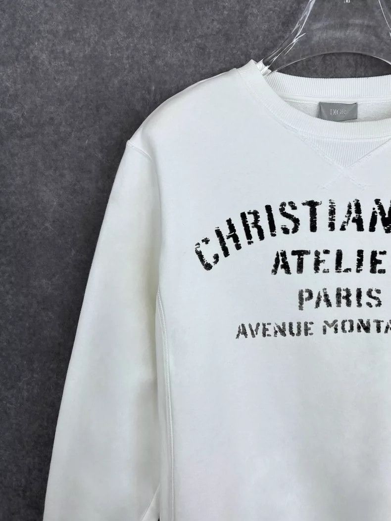 Dior DIOR White Casual Long Sleeve Sweatshirt for Men Size US S / EU 44-46 / 1 - 6 Thumbnail