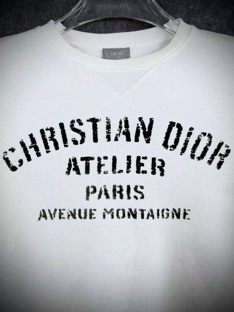 Dior DIOR White Casual Long Sleeve Sweatshirt for Men Size US S / EU 44-46 / 1 - 8 Thumbnail