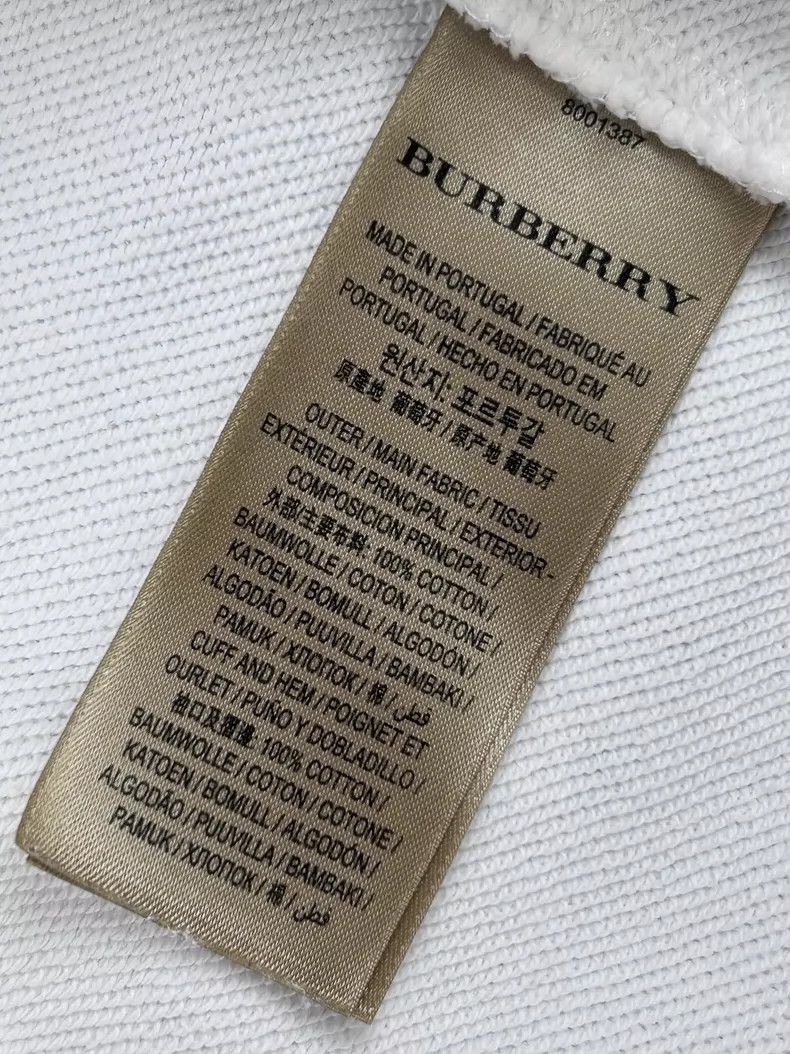 Burberry Burberry White Hooded Sweatshirt with Pocket Size US S / EU 44-46 / 1 - 9 Thumbnail