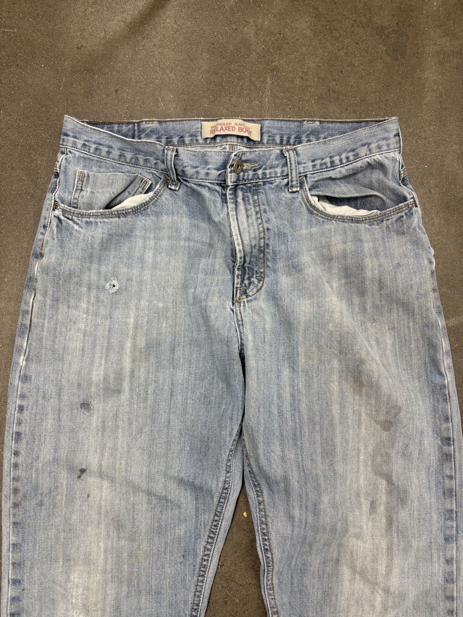 Wrangler Vintage Light Wash Denim Wrangler Jeans Co Jeans Size US 35 - 3 Thumbnail