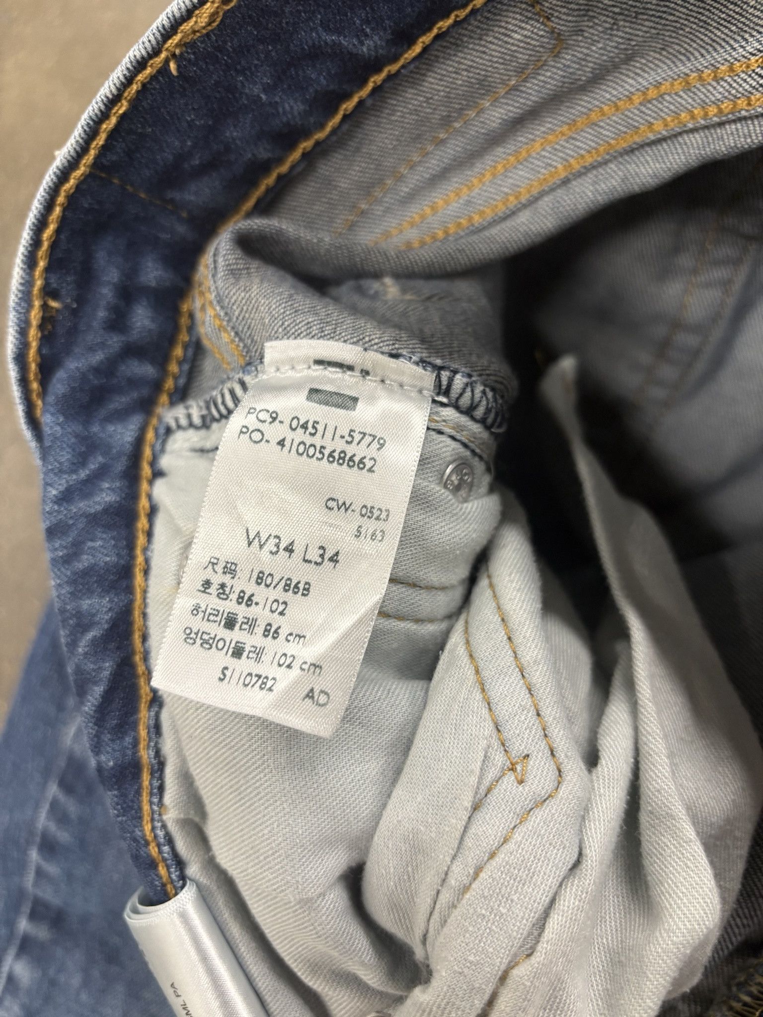 Wrangler Vintage Blue Denim Levis 511 Jeans Size US 34 / EU 50 - 2 Thumbnail