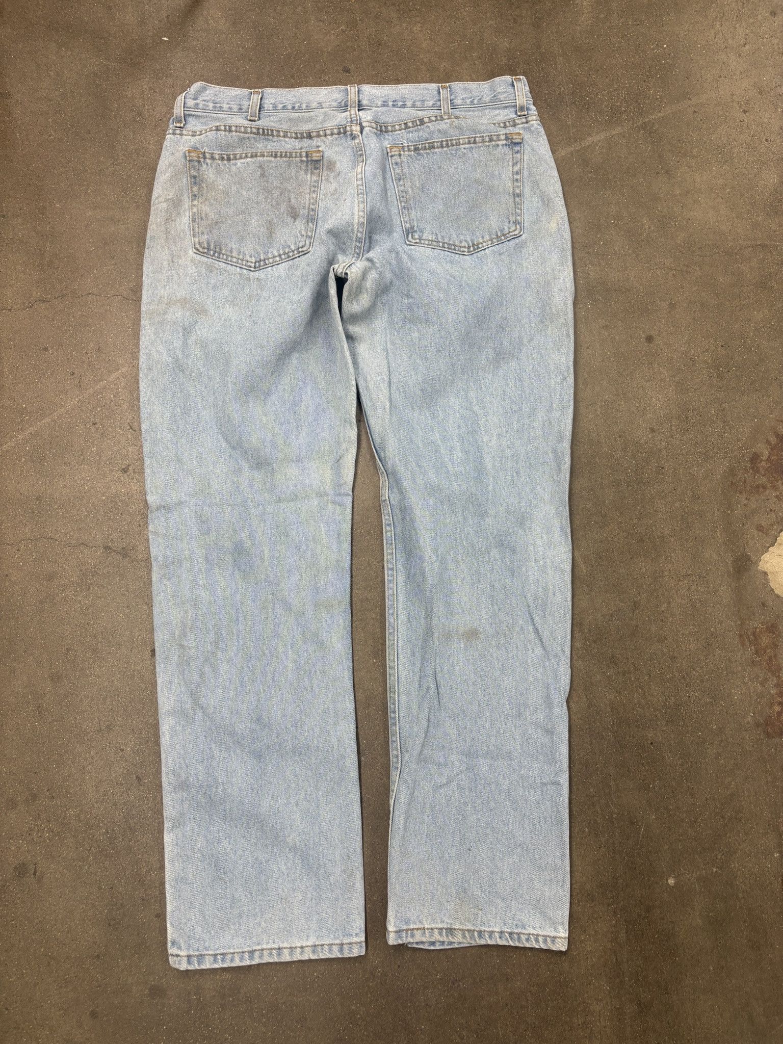 Wrangler Vintage Light Wash Denim George Straight Jeans Size US 38 / EU 54 - 5 Thumbnail