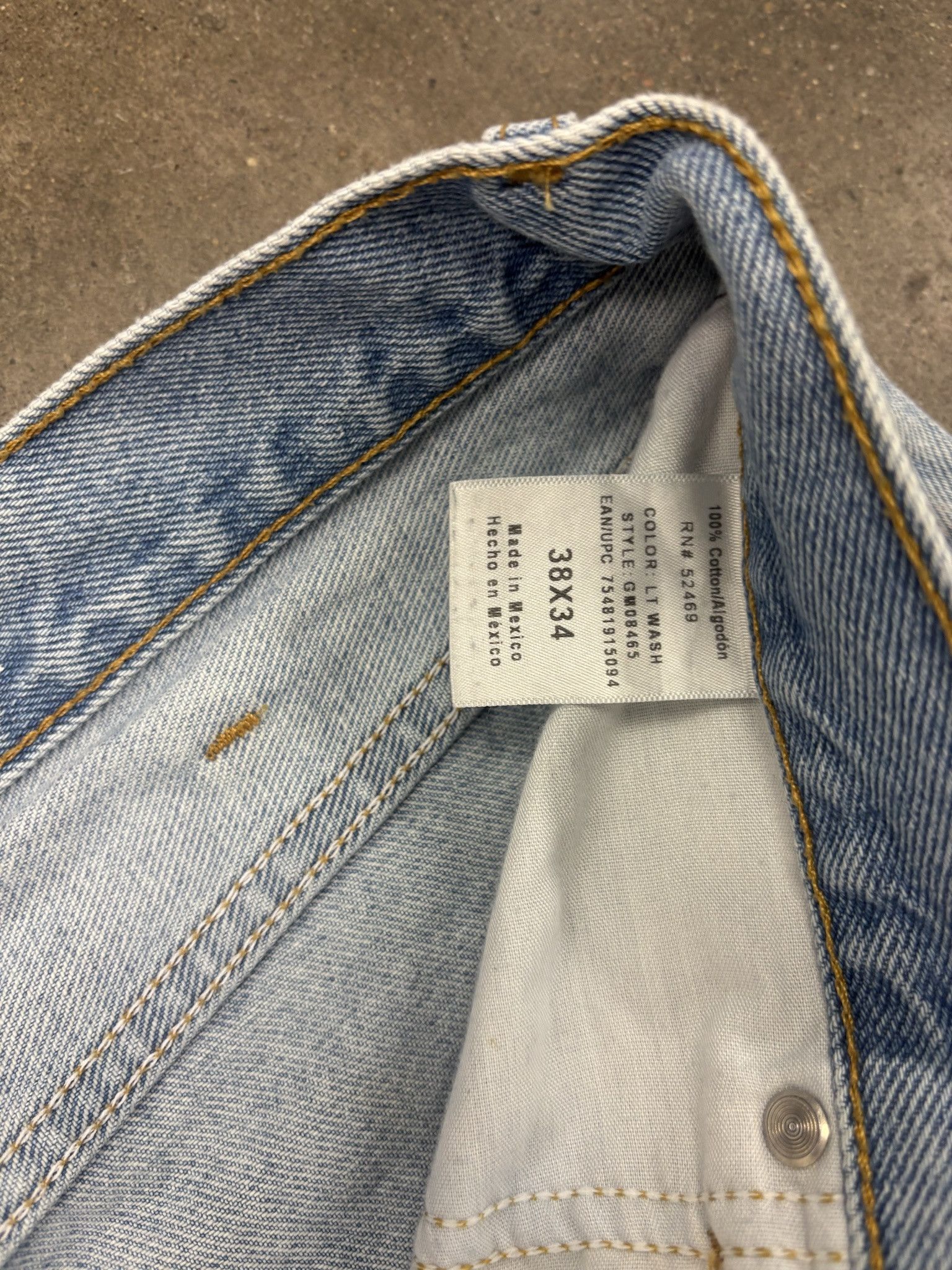 Wrangler Vintage Light Wash Denim George Straight Jeans Size US 38 / EU 54 - 2 Thumbnail